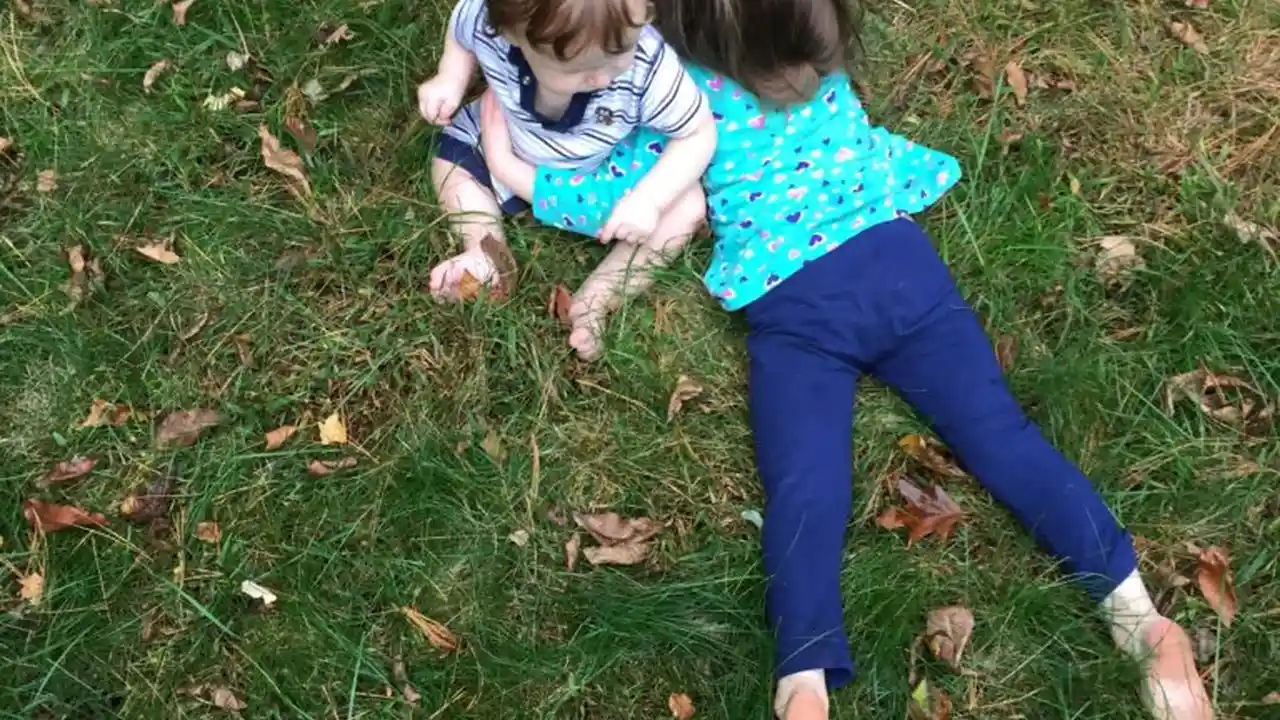 Close up on a plate of mashed potatoes, topped with baked pork chops with cream of mushroom soup, and a side of green beans.